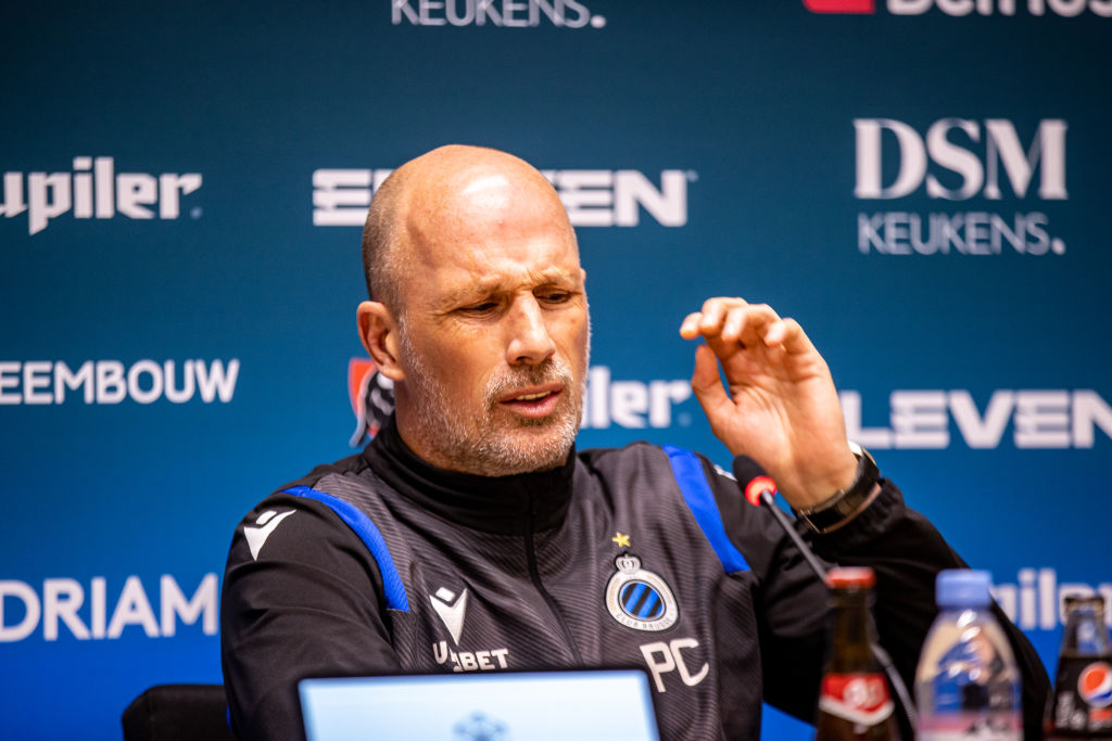 SOCCER JPL CHAMPIONS PLAY-OFF CLUB BRUGGE PRESS CONFERENCE