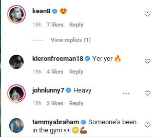 Oli McBurnie's Instagram replies